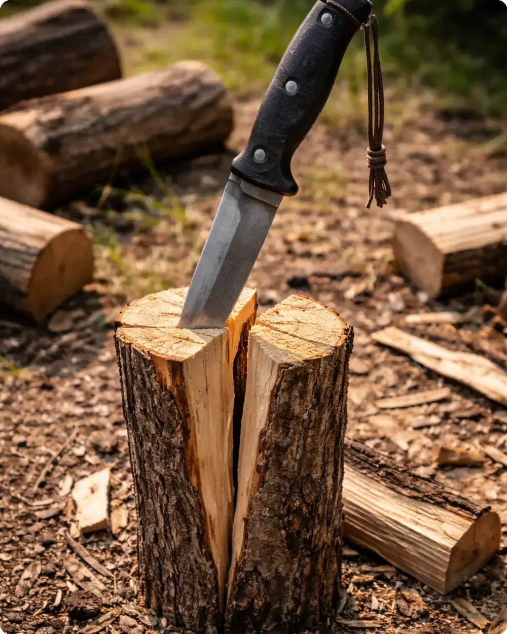 Fendre du bois sans hache : quand la technique remplace l’outil