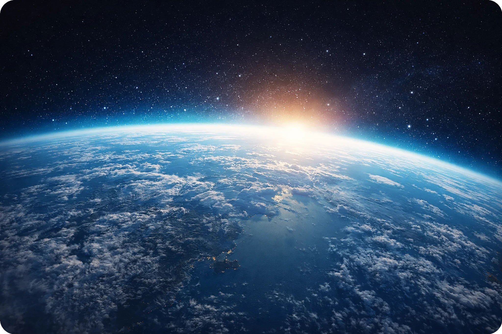 Vue de la Terre depuis l’espace symbolisant la préparation mondiale aux situations d’urgence