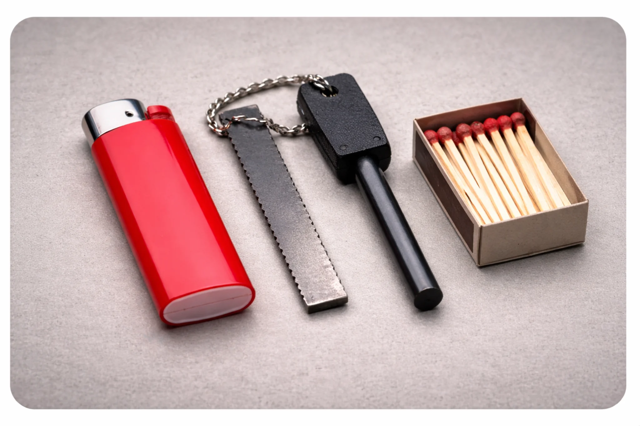 Briquet ou ferro rod : le débat qui ne meurt jamais