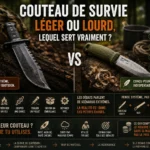 Couteau de survie : léger ou lourd, lequel sert vraiment ?